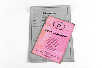 Alte Führerscheine - obrazy, fototapety, plakaty