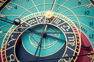Prague Astronomical Clock in the Old Town of Prague