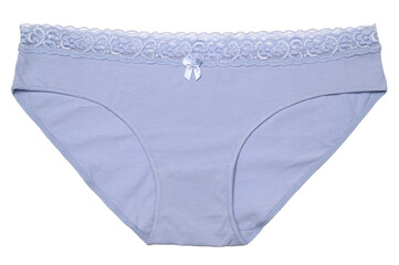 Women's blue cotton panties