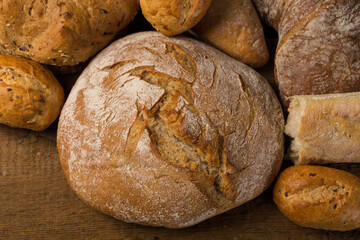 Close-up of traditional bread