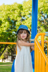 Adorable little girl in panama