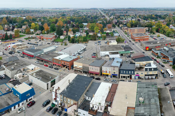Aerial view of Elmira, Ontario, Canada