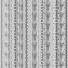 Emboss waffle borders 3d seamless pattern. Embossed  surface waffles background. Vertical stripes, squares. Borders ornament. Abstract textured white backdrop.  Embossing endless relief texture
