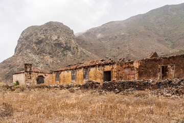 An abandoned village (from the 60s) in Las Palmas De Anaga. Tenerife. Canary Islands. Spain.