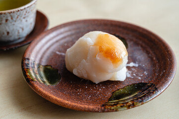 砂糖醬油で食べる焼き餅