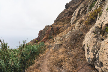 Natural landscape and mountain trails in the north of the island. Tenerife. Canary Islands. Spain.