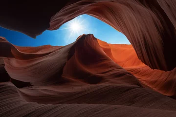 Tuinposter antelope canyon in arizona usa - background and travel concept © emotionpicture