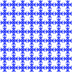 seamless pattern with blue flowers