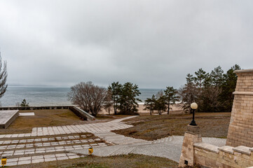 Monument to Vasily Tatishchev on a cold winter day!