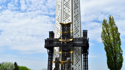 Day of Remembrance, Holodomor Victims Memorial in the Park of Eternal Glory in Kyiv, Ukraine, on a...