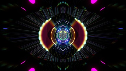 3D Render. Abstract futuristic geometric shapes background