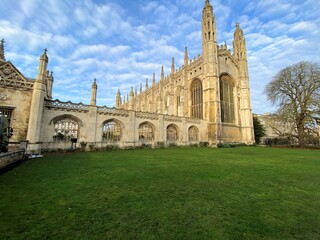 Fototapeta na wymiar A view of Cambridge in the UK on a sunny winters day