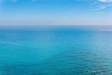 Obraz premium background, seascape, blue sea and sky to horizon