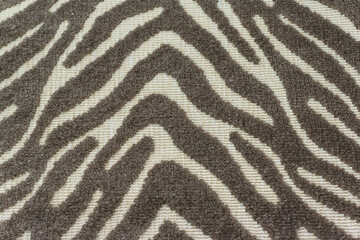 Natural brown-beige striped background and fabric texture close-up