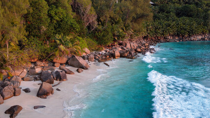 Scenic landscape in Seychelles