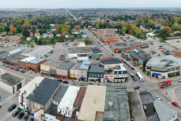 Aerial of Elmira, Ontario, Canada - 474568978