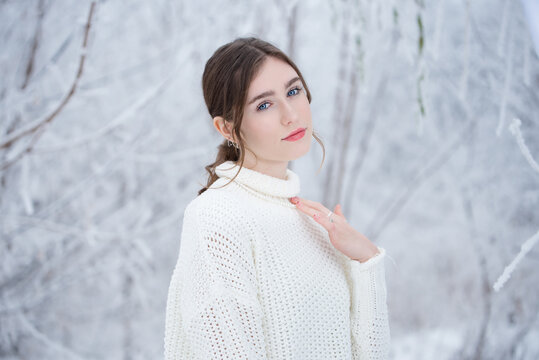 Portret na śniegu - portrait in the snow