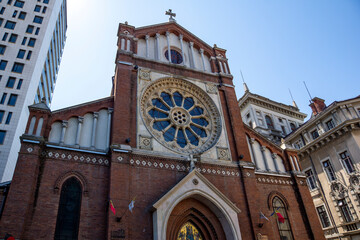 Saint Joseph Roman Catholic Cathedral in city of Bucharest, Romania