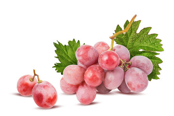 Grapes isolated on white background
