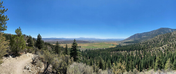 Panorama of Clear Creek Trail Outside of Carson City Nevada