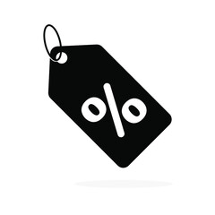 Discount offer tag icon. Percentage icon. Shopping tags icon. Conceptual business icon. Vector illustration