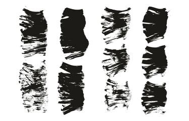 Flat Fan Brush Thick Short Background Mix High Detail Abstract Vector Background Mix Set 