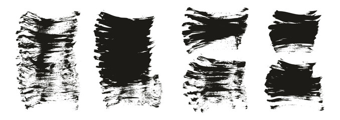 Flat Fan Brush Thick Short Background Mix High Detail Abstract Vector Background Mix Set 