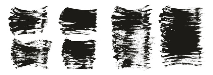 Flat Fan Brush Thick Short Background Mix High Detail Abstract Vector Background Mix Set 