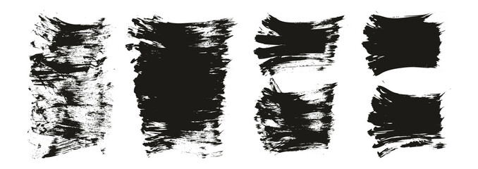 Flat Fan Brush Thick Short Background Mix High Detail Abstract Vector Background Mix Set 