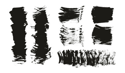 Flat Fan Brush Thick Short Background Mix High Detail Abstract Vector Background Mix Set 