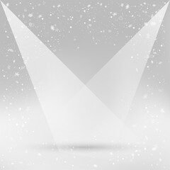 Christmas winter snow falling empty shadow template