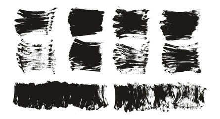 Flat Fan Brush Thick Short Background Mix High Detail Abstract Vector Background Mix Set 