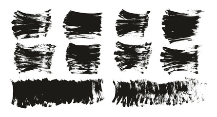 Flat Fan Brush Thick Short Background Mix High Detail Abstract Vector Background Mix Set 