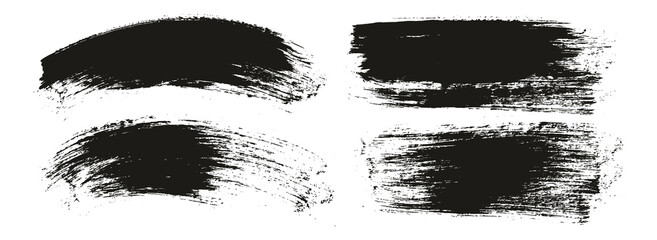 Round Brush Regular Long & Curved Background Mix Artist Brush High Detail Abstract Vector Background Mix Set 