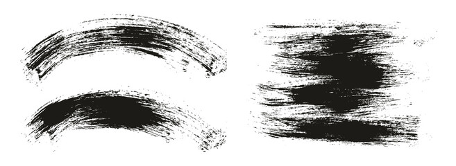 Round Brush Regular Long & Curved Background Mix Artist Brush High Detail Abstract Vector Background Mix Set 