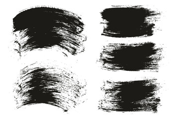 Round Brush Regular Long & Curved Background Mix Artist Brush High Detail Abstract Vector Background Mix Set 