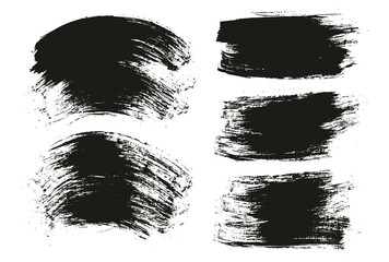 Round Brush Regular Long & Curved Background Mix Artist Brush High Detail Abstract Vector Background Mix Set 