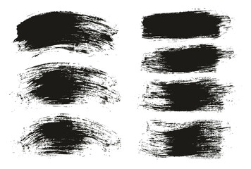 Round Brush Regular Long & Curved Background Mix Artist Brush High Detail Abstract Vector Background Mix Set 