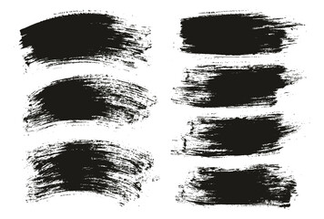 Round Brush Regular Long & Curved Background Mix Artist Brush High Detail Abstract Vector Background Mix Set 