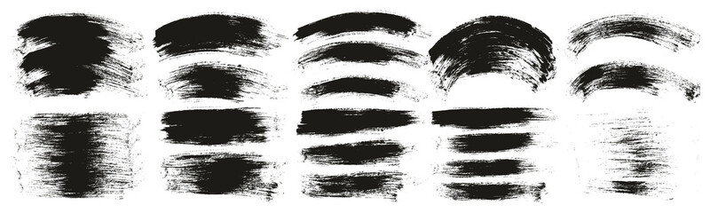 Round Brush Regular Long & Curved Background Mix Artist Brush High Detail Abstract Vector Background Mix ULTRA Set 