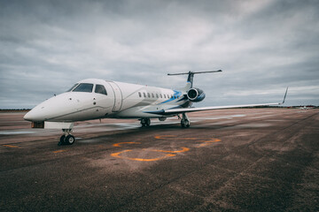 Private Jet at airport