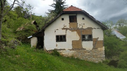 old house in mountains
