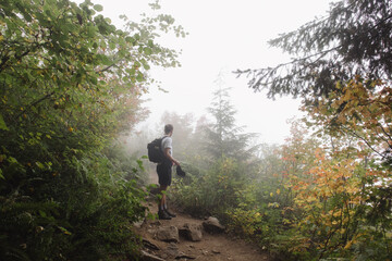 hiking in the fog © Erika