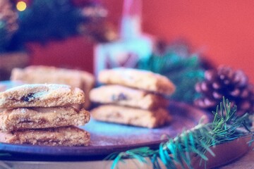 Christmas motifs. Delicious cookies for Santa.