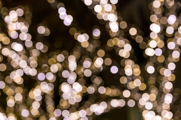 (東京都ｰ夜景)ツリーイルミネーションのボケ玉１