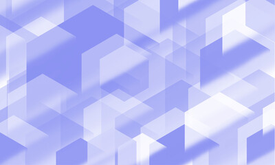 Abstract technology background with purple hexagons shape pattern