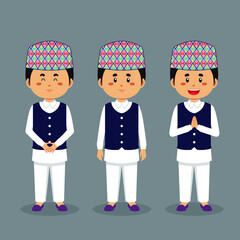 Nepal Character with Various Expression