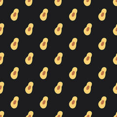 Avocado Vegetables seamless pattern. Vegetarian healthy bio food background, Vegan organic eco products. Vector illustration