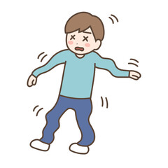 めまい（浮動性めまい、動揺性めまい）の症状がある男性