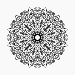 Vector round abstract circle. Mandala style.